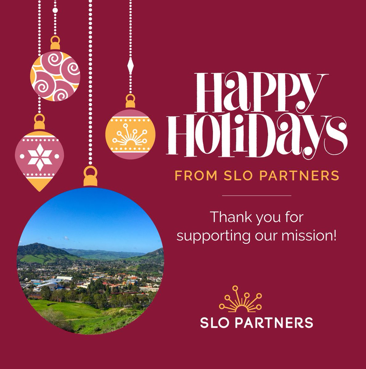 This season, we’re grateful for the people, partnerships, and progress that make our community stronger. At SLO Partners, we’re proud to support pathways to education, training, and meaningful careers that create opportunity all year long. Wishing you a joyful holiday season.