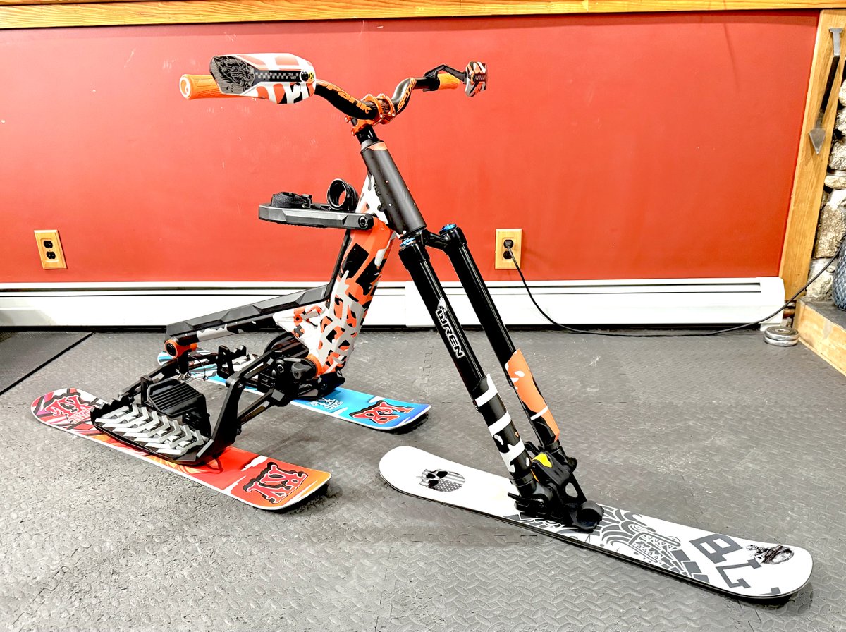CamoWraps's tweet photo. This SnoGo Ski Bike features our Tire Splatter Orange Tiger wrap — a fierce match for winter trails. ⛷️

🎄25% OFF all vehicle wraps through 12/28!
Use code: XMAS25

#CamoWraps #PaintIsDead #WrapLife #VinylWrap #CamoWrap #Camouflage #Camo #SnoGo #SkiBike #SnowWraps #OrangeCamo https://t.co/tsphWWg8sH