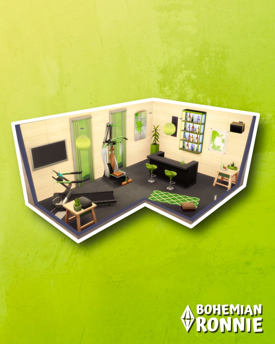 Base Game Gym 💚

#TheSims #TheSims4 #ShowUsYourBuilds