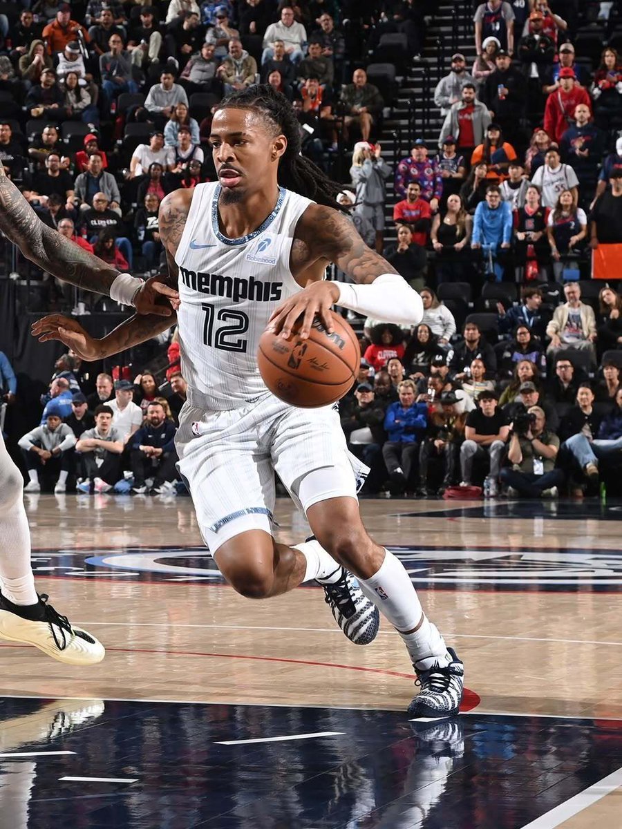 JustFreshKicks's tweet image. FIRST LOOK: Ja Morant debuts a new Nike Ja 3 PE 🥶