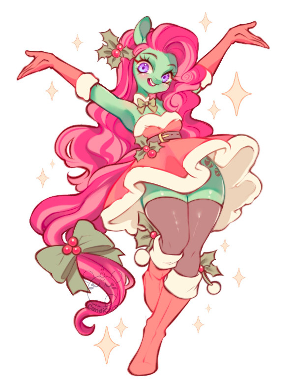 CandiCornArt's tweet image. Have a Happy Minty Christmas! 🍭🎄