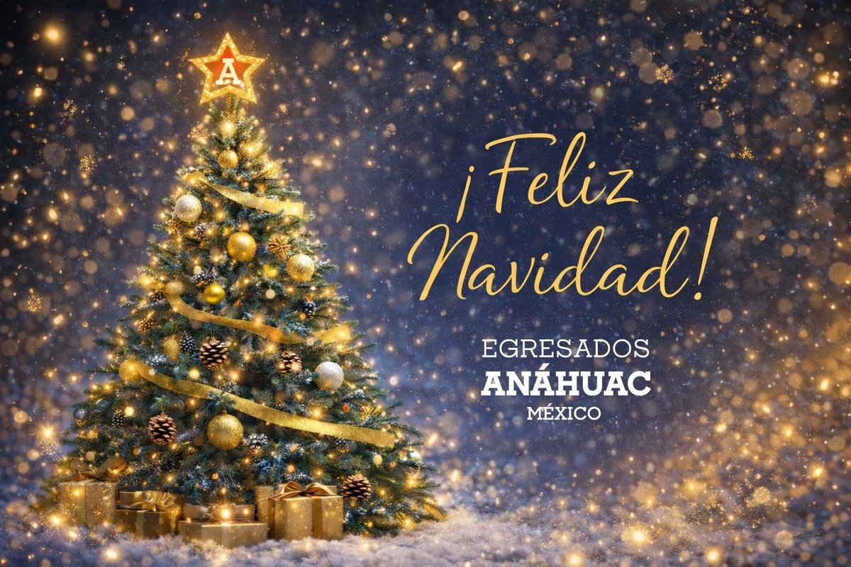 ¡Feliz #Navidad a nuestros egresados Anáhuac! ✨🎄
Que estas fiestas estén llenas de paz, unión y nuevos motivos para agradecer.  🧡