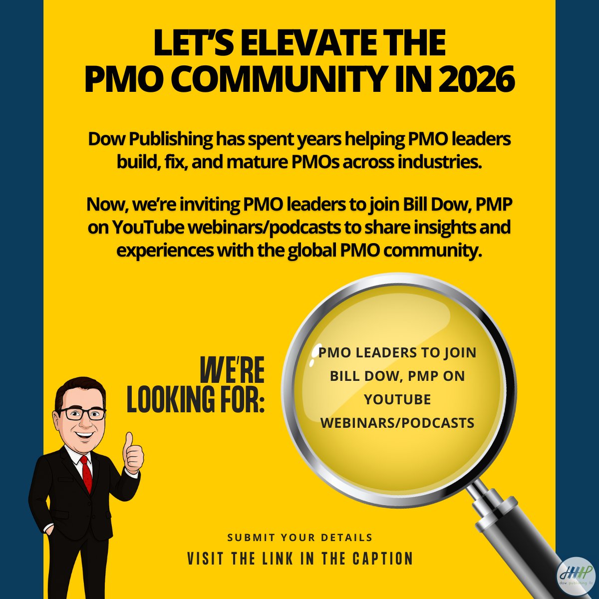 billdow's tweet image. Real PMO leaders. Real conversations.
In 2026, we are bringing PMO leaders together for collaborative YouTube webinars with me. Interested in being a guest?
Start here: rfr.bz/tb0e5fe
#PMOCommunity #PMOLeaders #ProjectManagement #ThoughtLeadership