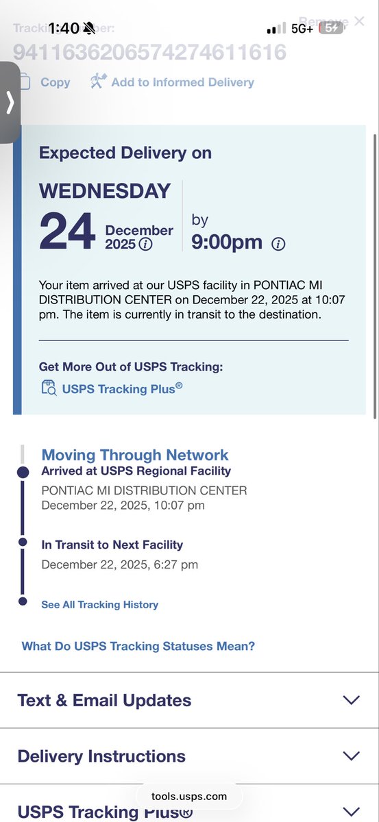 TrillCosby710's tweet photo. @USPSHelp is there a way to refund this? You guys just keep adding more time. It’s 20 miles away no reason it should take 2 days. I could have would never use your service if I knew you just change delivery dates in a whim with 0 effort https://t.co/AfSFcjxkMJ