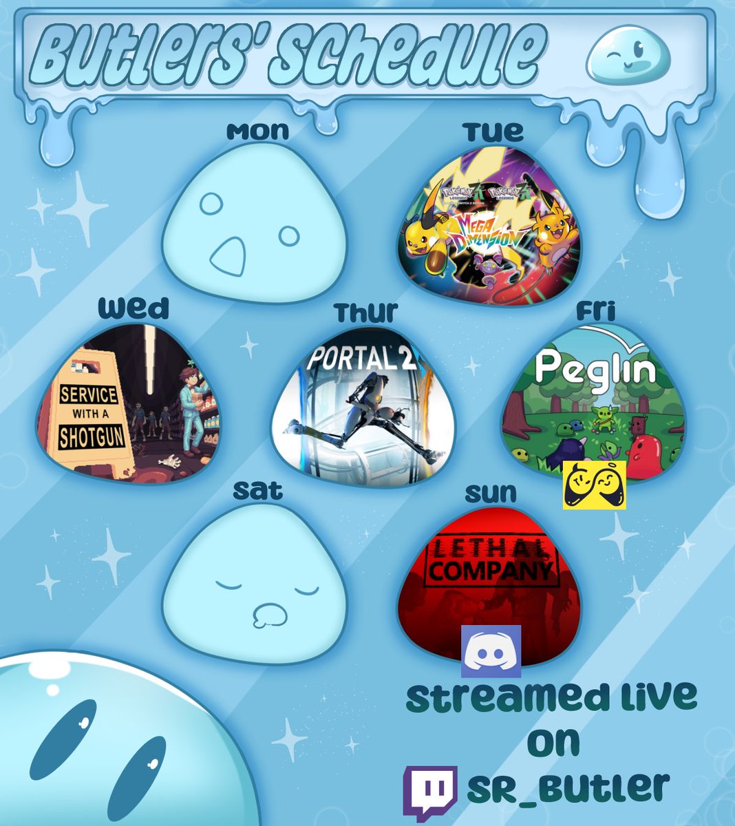Butler063's tweet image. Slime Schedule!