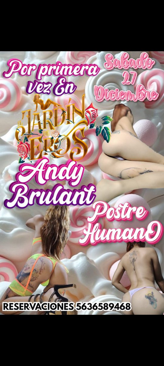 Dos grandes eventos para cerrar el año .yo estaré dando show el viernes. Igual y me animo a. Interacción en vivo. . nos vemos este fin de semana en <a href="/JardindeErosSW/">ElJardindeEros</a>  vamos a darnos el abrazo de navidad y fin de año. Amigos