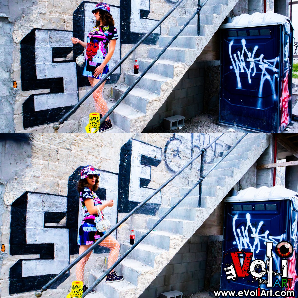 underlab's tweet image. 🎨When erotic art meets rap royalty.
@PrincessPoiised in “Come (Eat)” gear, painted against Miami's wildest backdrops.
Skirt, Tank, Dress, Bucket Hat—all part of the collection.
💻 Full gallery inside. bit.ly/AmandaPLZ-EVOL