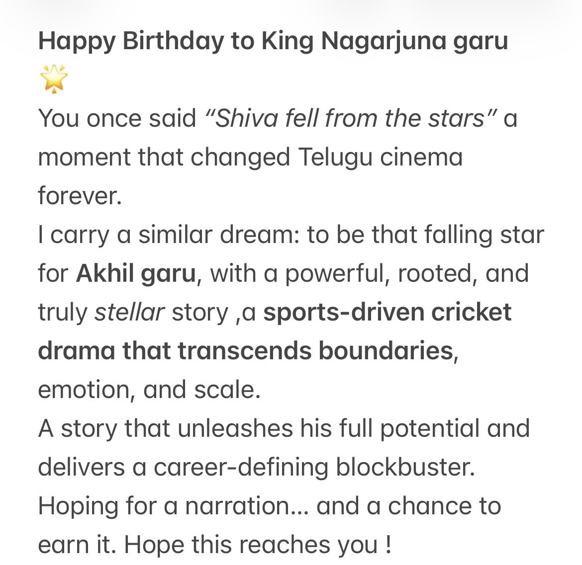 AdvAniDee's tweet photo. @iamnagarjuna happy birthday Sir 🎉 https://t.co/lsjkfrlGlE
