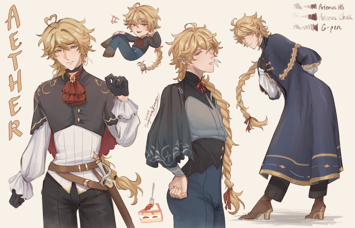 Sayonara_Kuro's tweet image. Dresses him up cutely #Aether