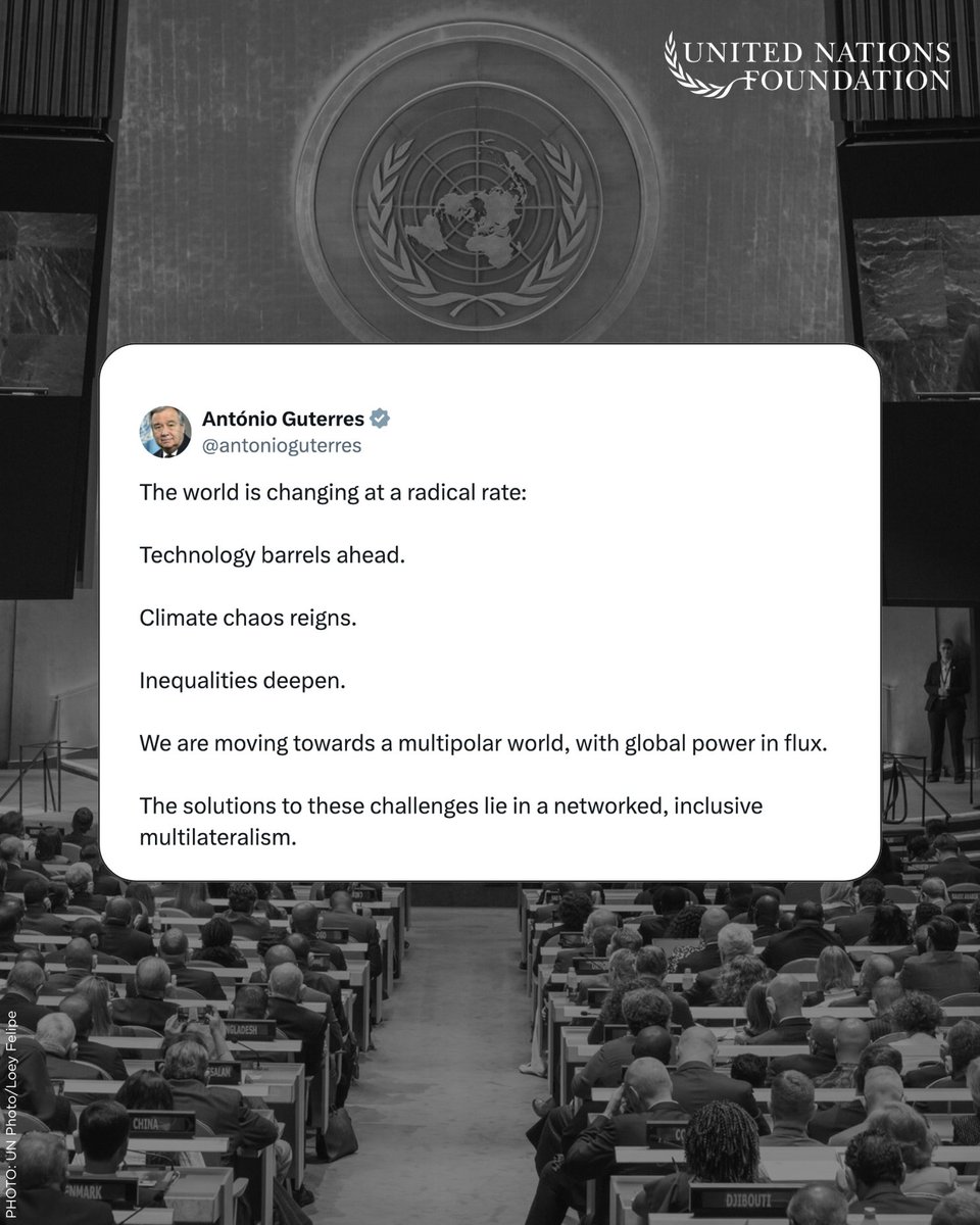 No matter the scale or speed of global challenges, multilateralism is always the answer.

🇺🇳