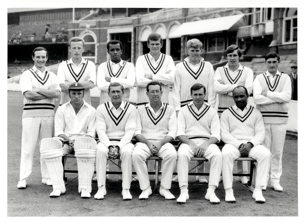 A young Barry Richards in this Hampshire team photo at The Oval...I'm guessing 1968 !  <a href="/fh_stephen/">StephenFH</a> <a href="/fredfertang/">Martin Chandler</a> <a href="/gulu1959/">Gulu Ezekiel</a> <a href="/GeorgeDobell1/">George Dobell</a> <a href="/theoldbatsman/">Jon Hotten</a> <a href="/barneygirnun/">Barney Girnun</a>