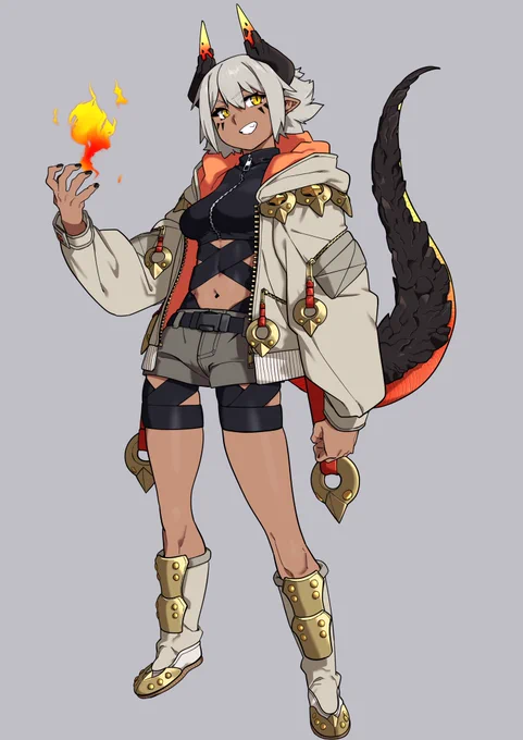 オリキャラ火龍ちゃんできた!