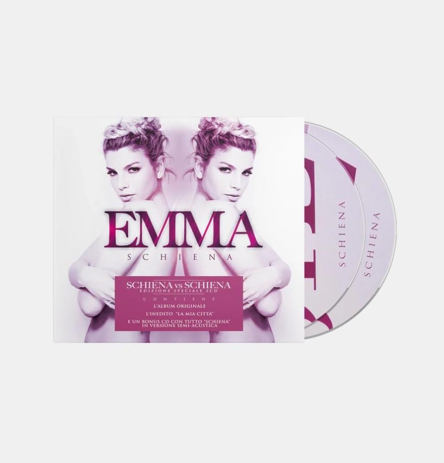 real_apm01's tweet photo. È possibile acquistare la ristampa del VINILE BIANCO dell'album «SCHIENA» di Emma e il DISCO «SCHIENA (SCHIENA VS SCHIENA EDITION)» con anche la versione acustica al link: https://t.co/7tIwAKtMFk

REGALO DI NATALE! ❤️ https://t.co/hAZeJH1USO