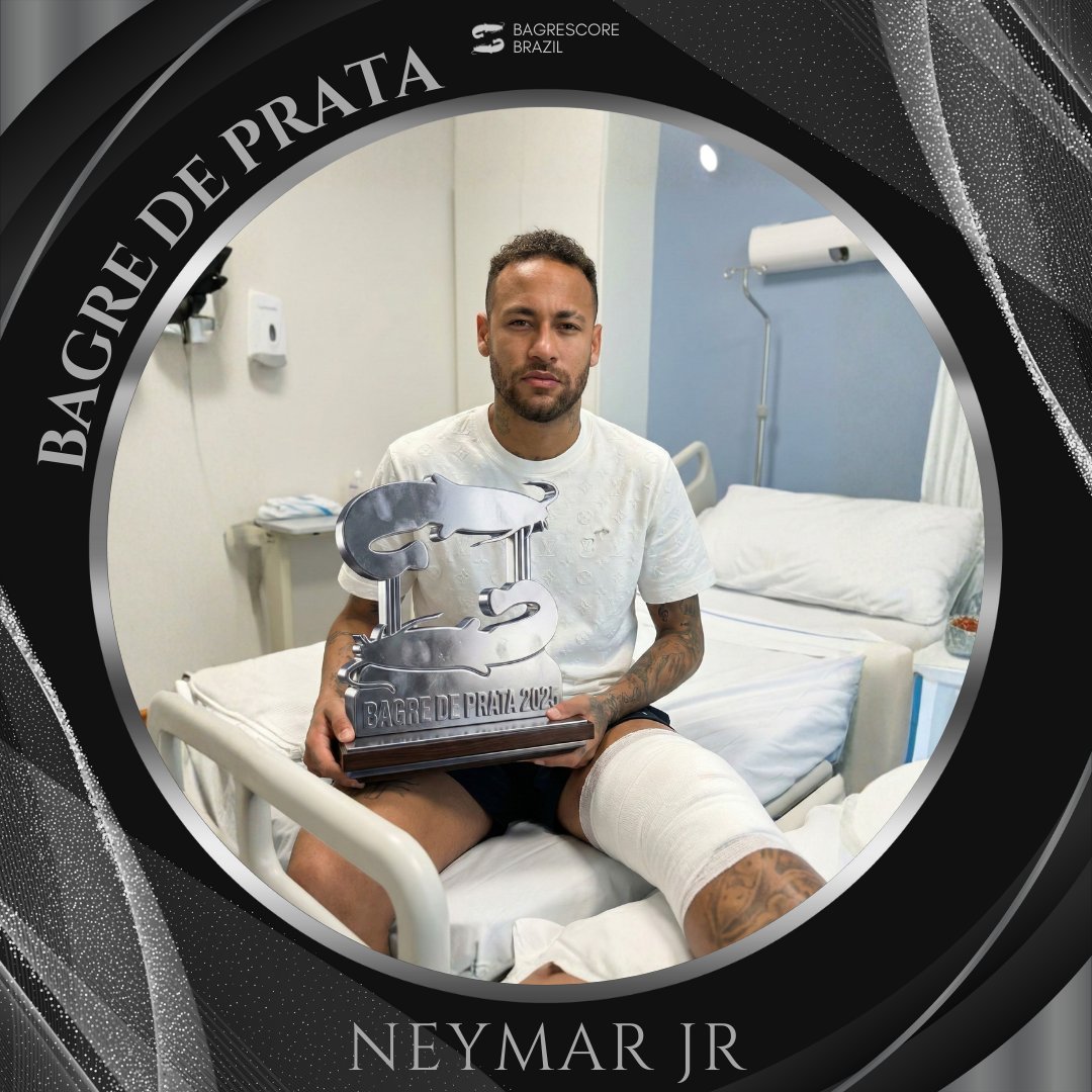 🚨Com 24,7% dos votos, NEYMAR JR é eleito o terceiro meio-campista da seleção BAGRE DE PRATA 2025.

#bagredeprata #bagrescore