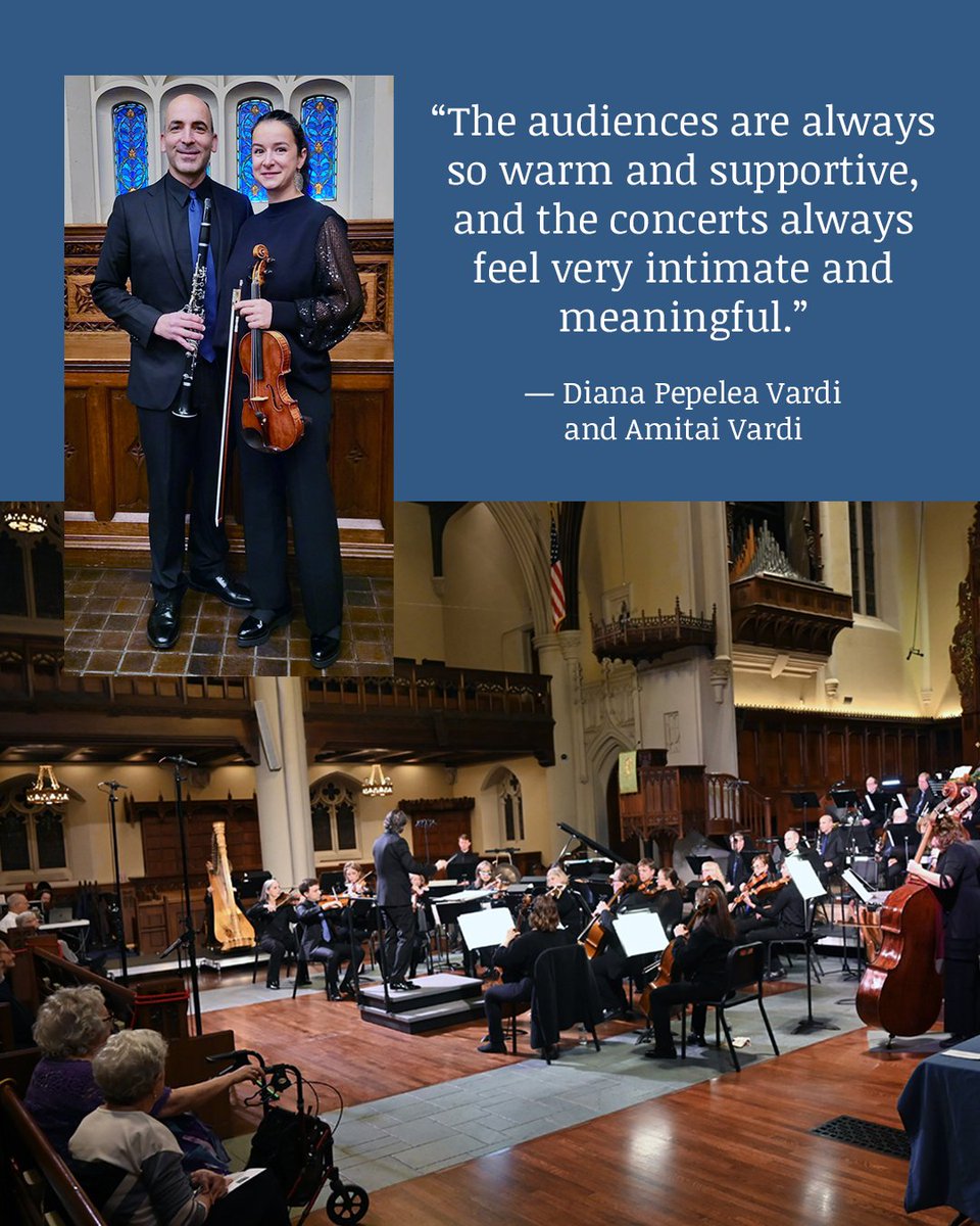 BlueWaterOrch's tweet photo. Founding members, Diana Pepelea Vardi and Amitai Vardi personify the bond among BlueWater musicians and we depend on the support of you, our audience, to allow this wondrous, congenial music-making to continue. Your EOY gift will be matched up to $20,000! https://t.co/9sLOCeypdK https://t.co/9OIZl6QDao