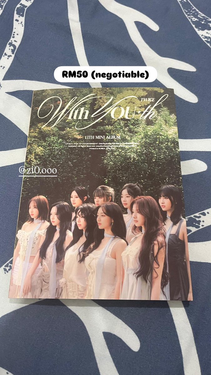 Na_zioo's tweet image. [WTS]

WITH YOU-TH 13th Mini Album (Forever ver.)

Price: RM50 (negotiable)

📍On Hand (Unsealed)
📍Packaging Fee : RM4.00
📍Postage Fee WM RM8.00/EM RM16.00
📍Self-pickup available if you prefer 💗 (Shah Alam/Subang area)

DM me if you are interested 💌
#pasarTWICE #twice