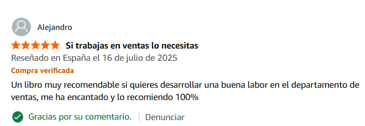 🎄 Navidad, Reyes y un buen propósito que sí merece la pena 🎁
Ver El Jedí de las Ventas en el puesto núm 63 en Amazon, y seguir recibiendo valoraciones es un regalo.
Por lo que representa
 Regala conocimiento
 Regala pensamiento
 Regala herramientas que ayuden a tomar decisiones