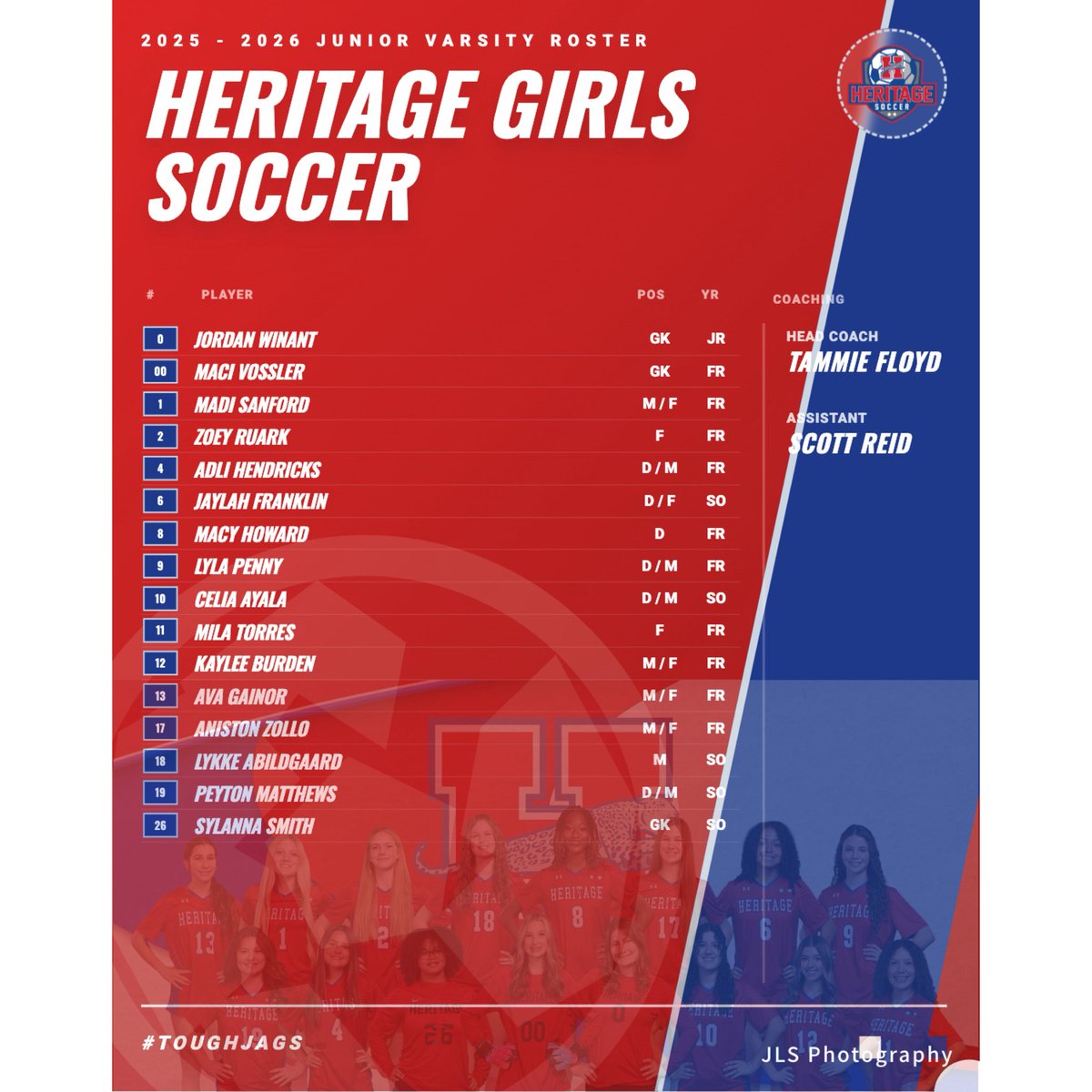 Jagsoccergirls's tweet image. Our 2025-2026 Rosters!
❤️⚽️💙
@MidloHeritage @MISD_Athletics