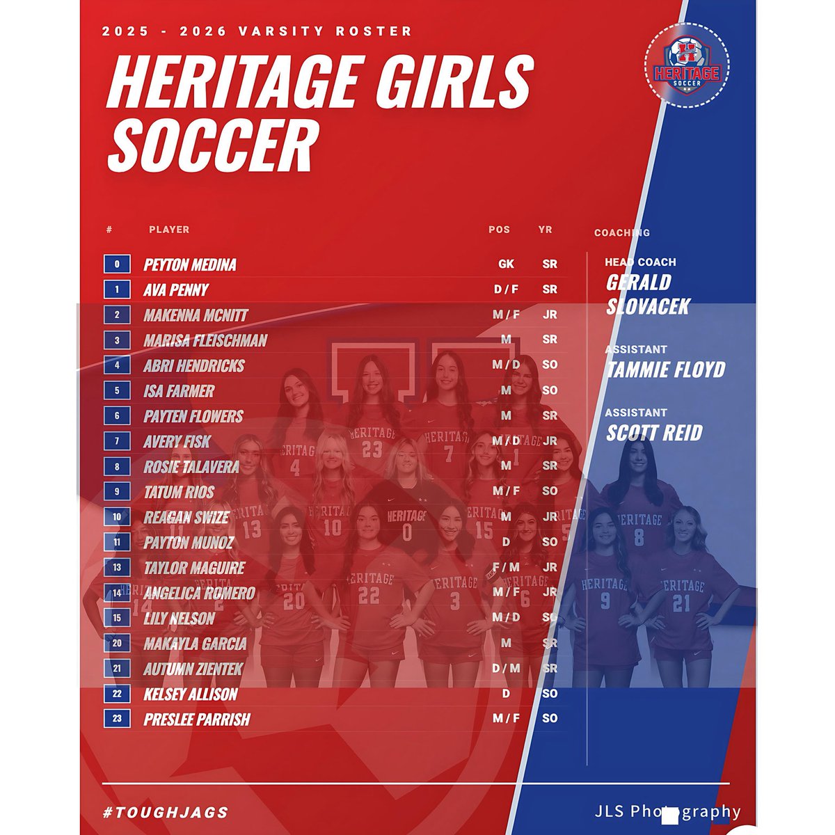 Jagsoccergirls's tweet image. Our 2025-2026 Rosters!
❤️⚽️💙
@MidloHeritage @MISD_Athletics