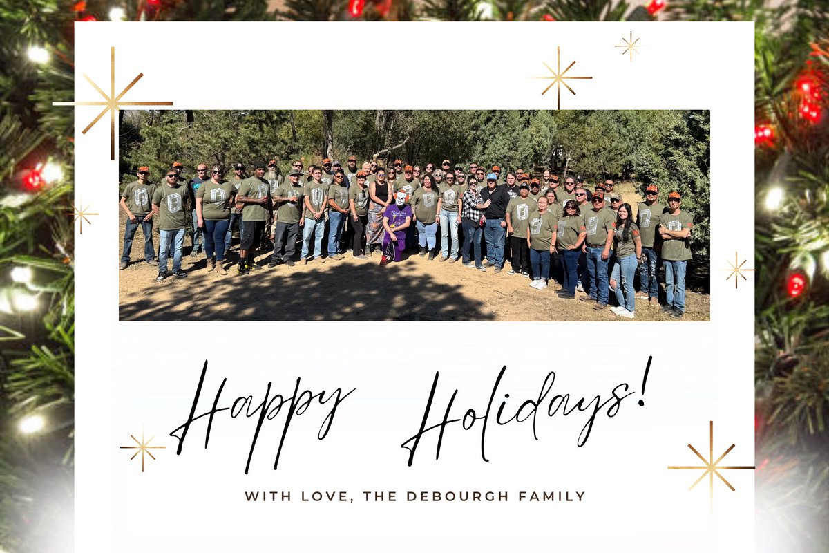 Happy Holidays!
DeBourgh will be closed starting December 24th, 2025 and we will return to work January 5th, 2026.
Be Safe &amp; Merry!