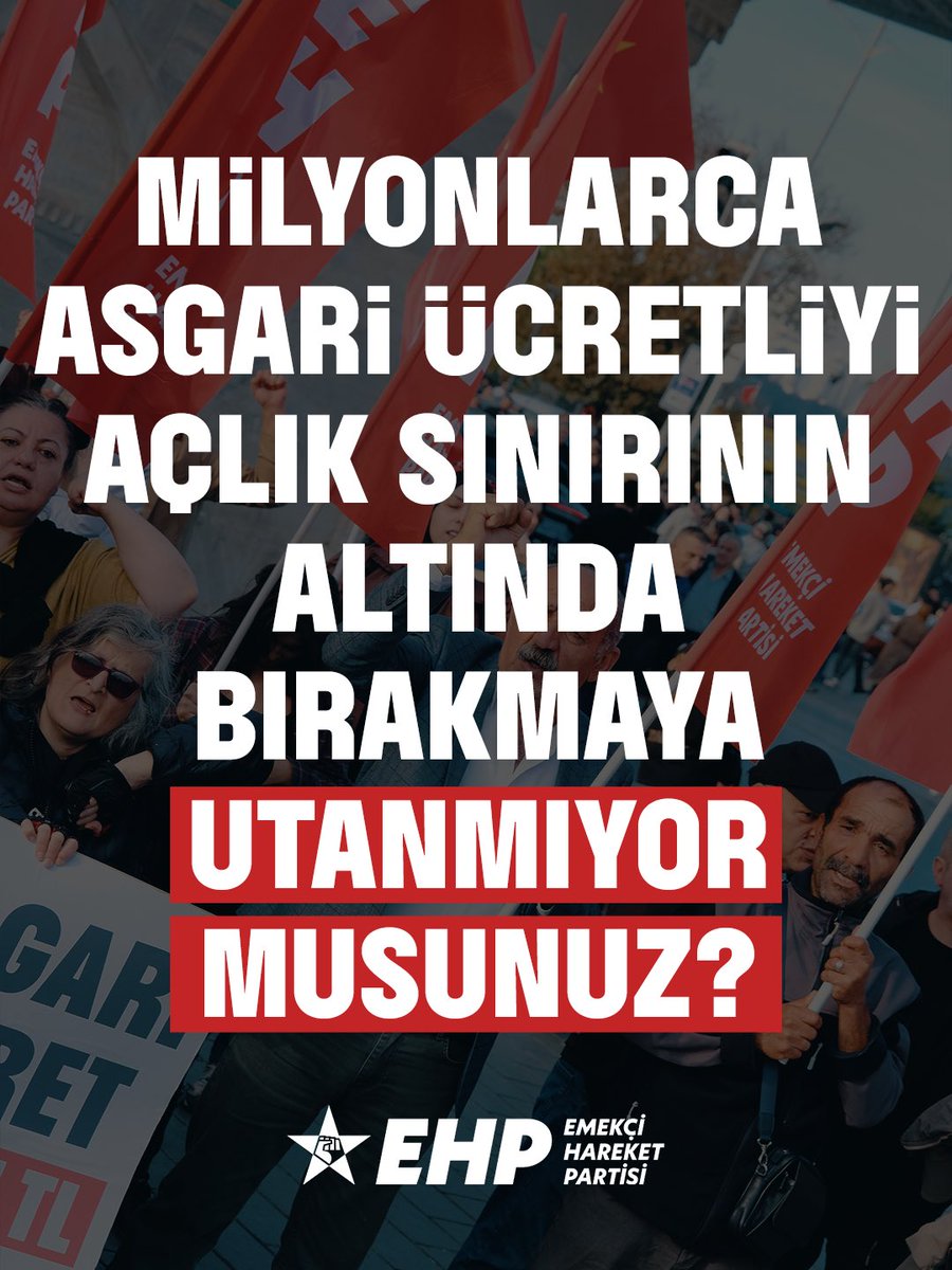 Milyonlarca asgari ücretliyi açlık sınırının altında bırakmaya utanmıyor musunuz?

Milyonlarca asgari ücretlinin yakından takip ettiği ve sonucunu beklediği görüşmeler, bir kez daha alın terinin gaspıyla sonuçlandı. Çalışma ve Sosyal Güvenlik Bakanı Vedat Işıkhan, asgari ücretin