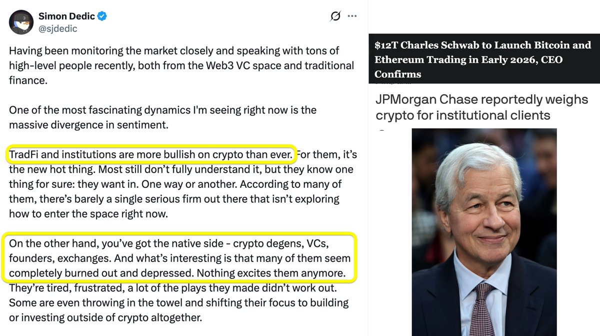 investingluc's tweet image. Younger brother came into town for the holidays, we were talking about crypto yesterday.

Trying to figure out why it's been so weak, even with strong equity markets. He threw me a curveball.

"Crypto isn't that cool anymore."

Blew my mind. The kid is 22.

"Prediction markets…