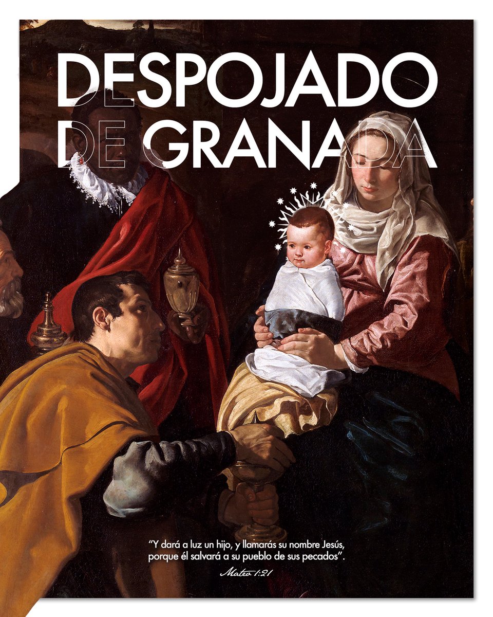 DespojadoGR's tweet photo. ‘Y dará a luz a un hijo, y llamarás su nombre Jesús, porque él salvará a su pueblo de sus pecados’ (Mt 1:21).

¡Desde la Banda de Cornetas y Tambores de Nuestro Padre Jesús Despojado de Granada os deseamos una feliz navidad y próspero año nuevo!

#DespojadoGR | #Navidad2025 https://t.co/VLiJoZvMpH