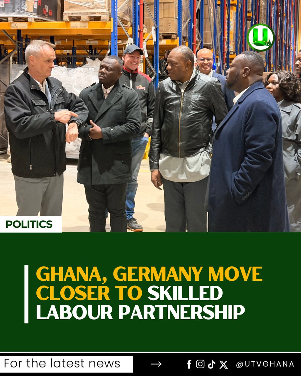 utvghana's tweet image. Ghana is edging closer to a structured skilled labour partnership with Germany after two senior ministers concluded targeted negotiations with major employers, labour agencies, and policymakers in Niedersachsen and Berlin.

Youth Development and Empowerment Minister George…