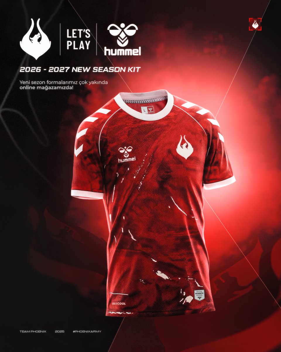 Team Phoenix sahnede, hummel yanımızda! 🤍❤️

Bu sezon ateşimizi, inancımızı ve durmak bilmeyen mücadelemizi hummel formalarıyla sahaya taşıyoruz.

Küllerinden doğanların hedefi nettir.

#PhoenixArmy #hummel