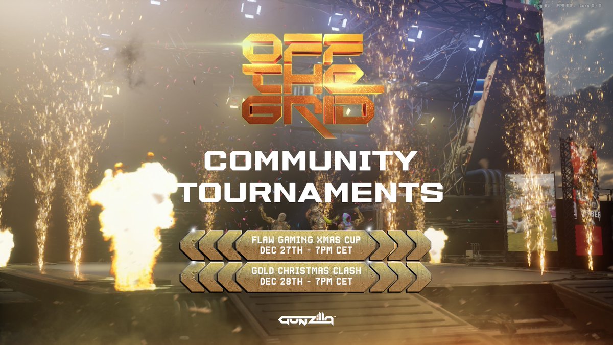 Two Days. Two Communities. One Grid.

The GOLD Christmas Clash
Dec 27th - 7PM CET
Flaw Gaming XMAS Cup
Dec 28th - 7PM CET

Lock your spot. Set your squad. Drop in.
*full tournament details below