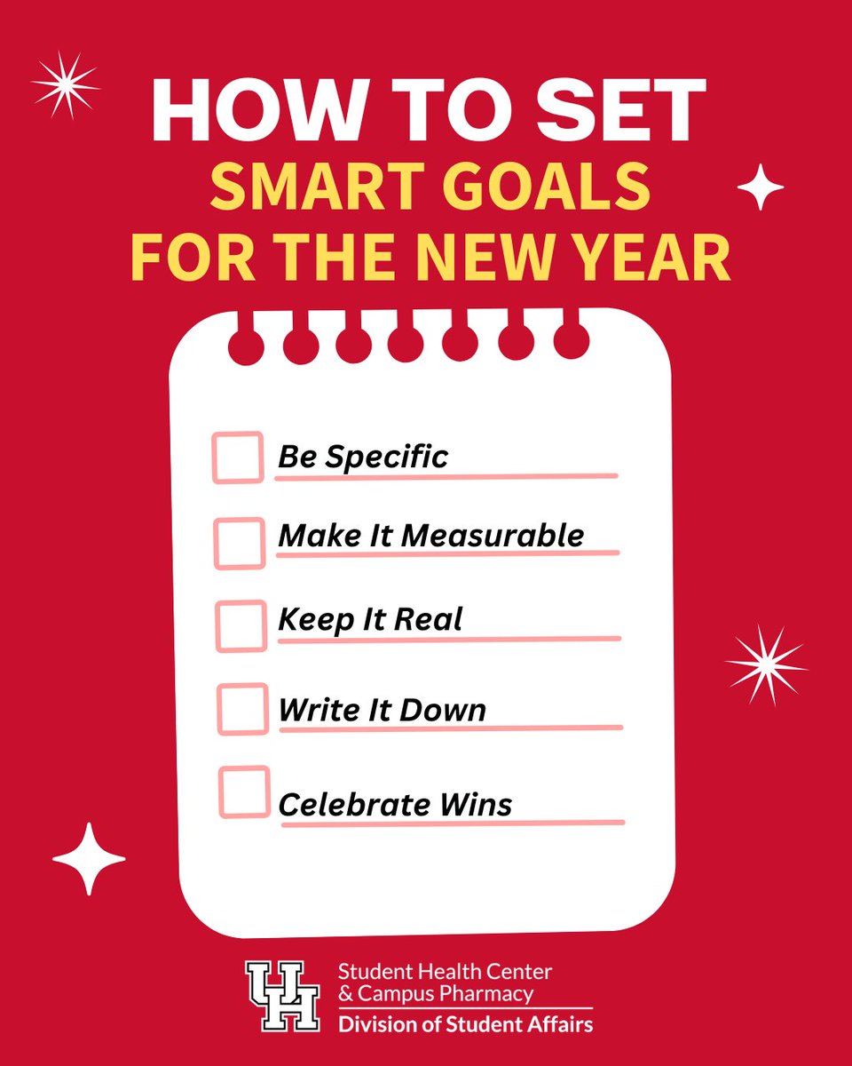 ✨ SMART goals that you can stick with ✨

Ready to make 2026 YOUR year? Start small, dream big, and let’s crush those goals! 💪

Here’s how to create resolutions that work:

✅ Be Specific
📏 Make It Measurable
💡 Keep It Real
📝 Write It Down
🎉 Celebrate Wins