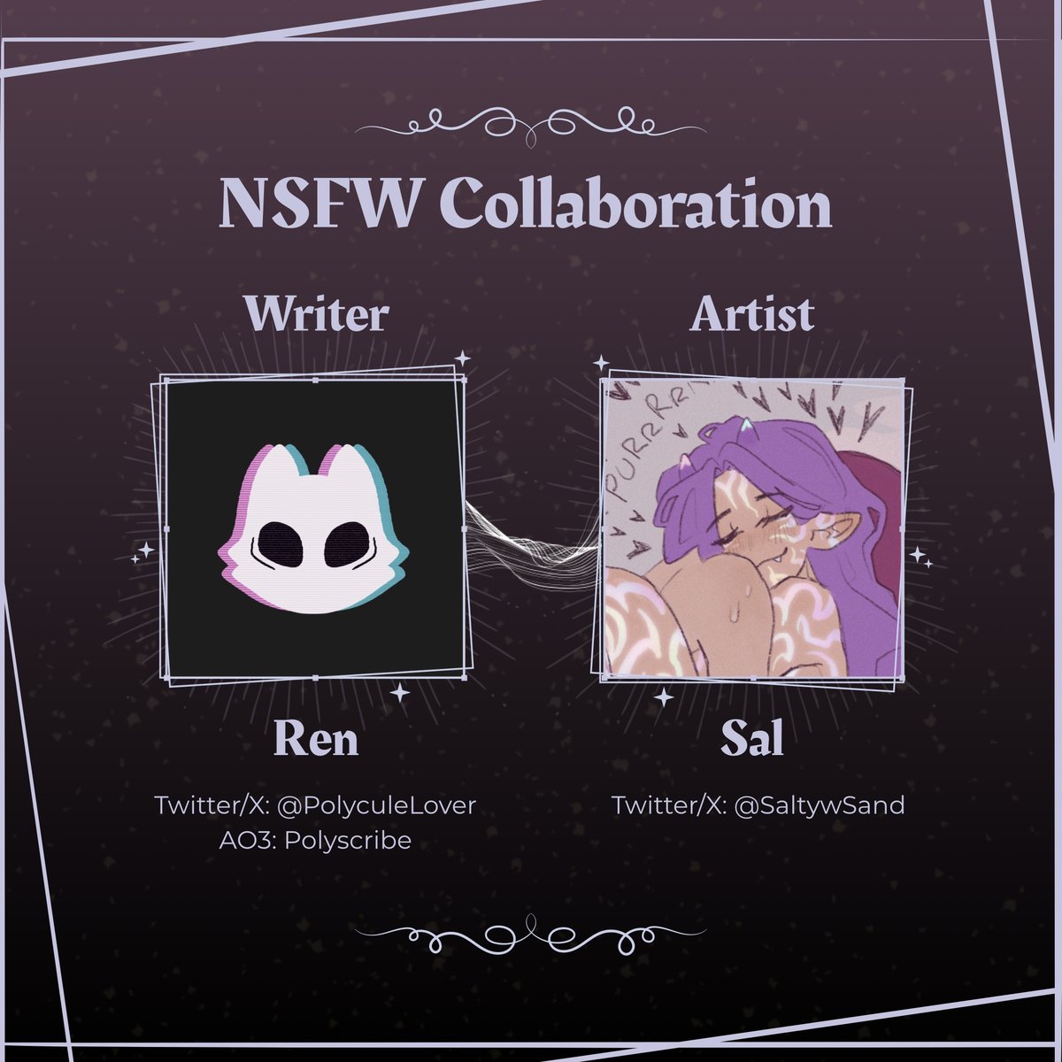 polytrixbigbang's tweet image. Oh? Looks like a Succubus Rumi is on the hunt… and she’s certainly in for a surprise!

Find out what happens when @PolyculeLover and @SaltywSand let this collab fly!