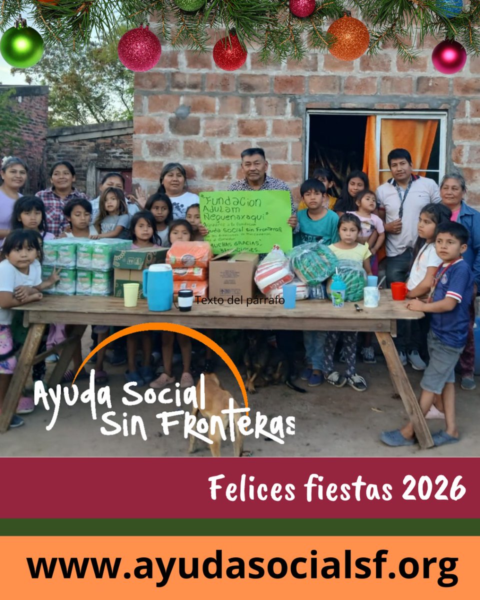 ayudasocialsf's tweet photo. Felices Fiestas, para todos los que de alguna u otra manera, compartimos esta pasión y contribuímos a ayudar a las personas más vulnerables, a quienes más lo necesitan. 🥂 https://t.co/bQsEqC5eQP