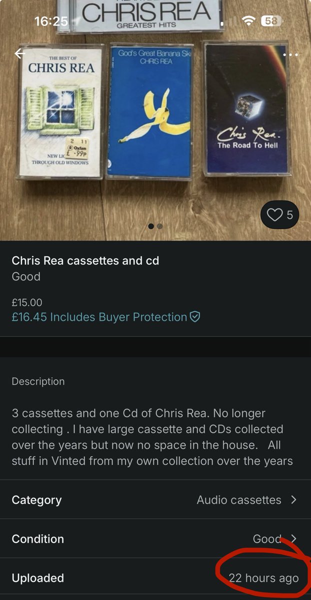 GeezerD205's tweet image. Fucking hell, mate! He’s not even cold!

#ChrisRea #Vinted