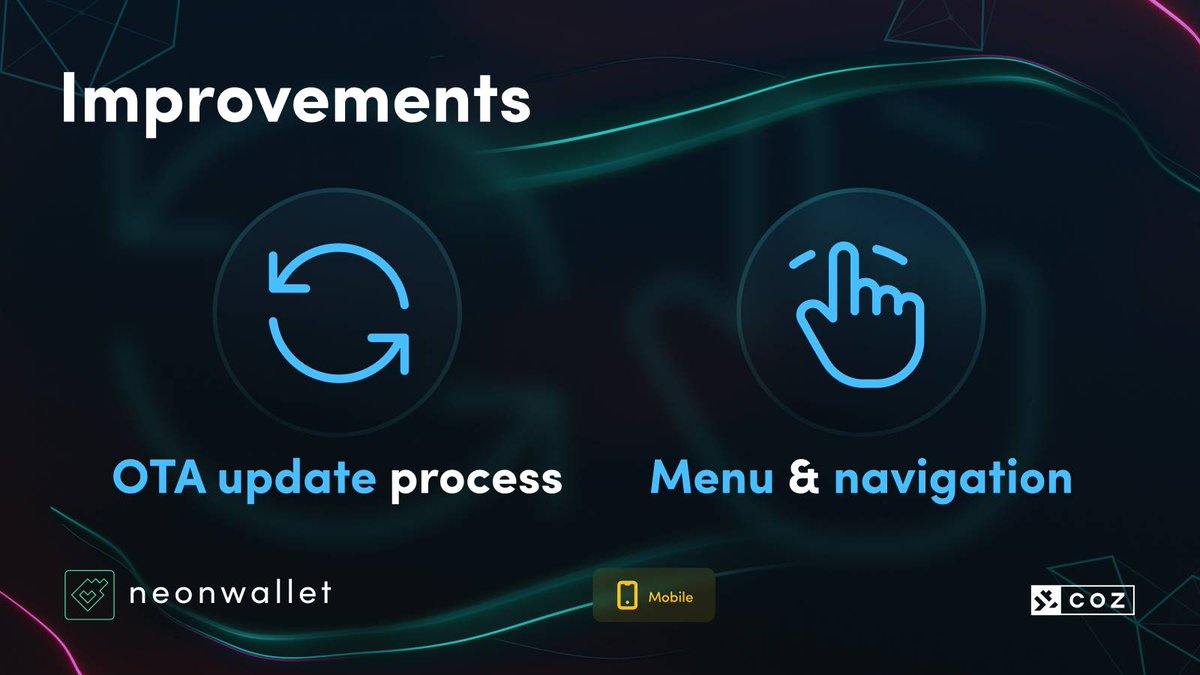 coz_official's tweet photo. New usability enhancements have arrived for your preferred self-custody wallet platform. Update today at https://t.co/1tJyELAeyG.