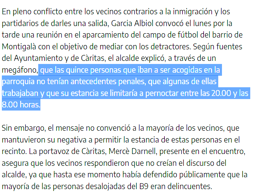 comuflauta's tweet image. El alcalde neonazi de Albiol, defendió que todos los desalojados de la B9 eran delincuentes, los 15 inmigrantes que iban a ser alojados en la parroquia se demostró que no tenían antecedentes penales, que trabajaban y que solo estaban ahí para dormir. 

Al final han tenido que ser…