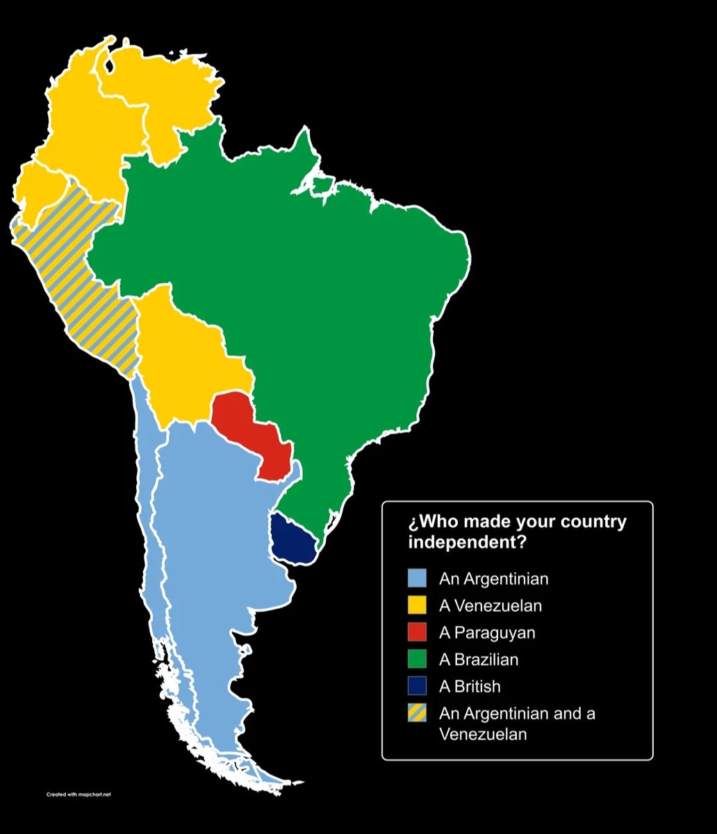 RedMaps11's tweet image. Who made your country independent?