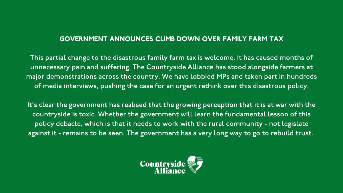 Countryside Alliance tweet media