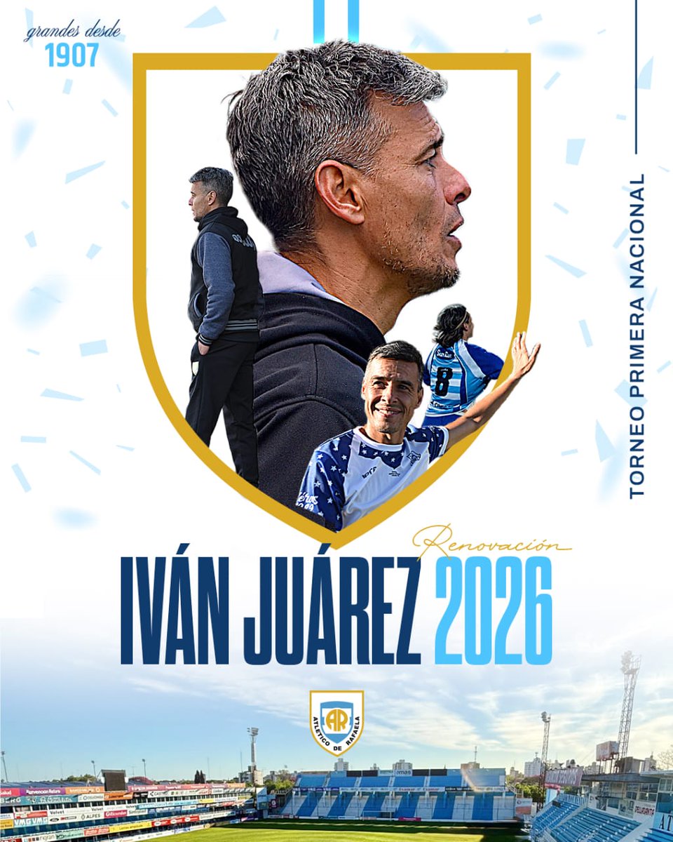 #AtleticodeRafaela #ivanjuarez siguen juntos en el 2026.