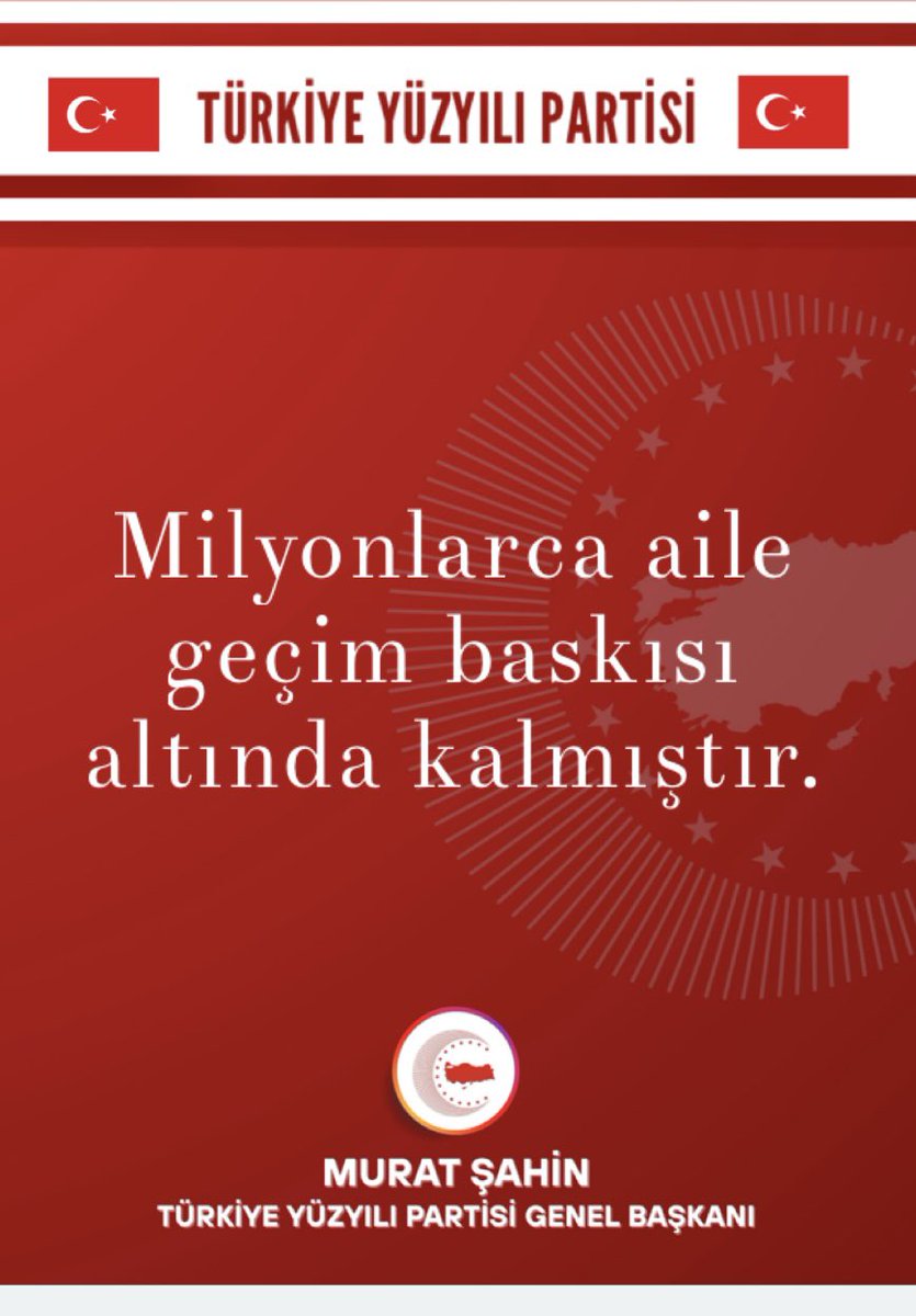 🇹🇷 Türkiye Yüzyılı Partisi olarak hayat pahalılığının ulaştığı noktayı rakamlarla hatırlatıyoruz..

İstanbul Planlama Ajansı verilerine göre, İstanbul’da dört kişilik bir hanenin aylık ortalama yaşam gideri 106.034 TL’ye çıktı.. 

👉Bu tutar, geçimin ne denli zorlaştığını ve