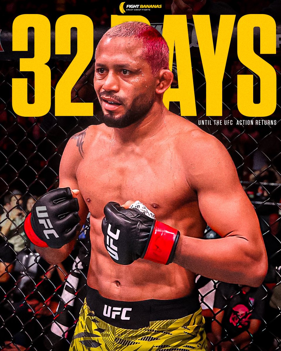 FightBananas's tweet image. 32 Days until the UFC Returns 😤