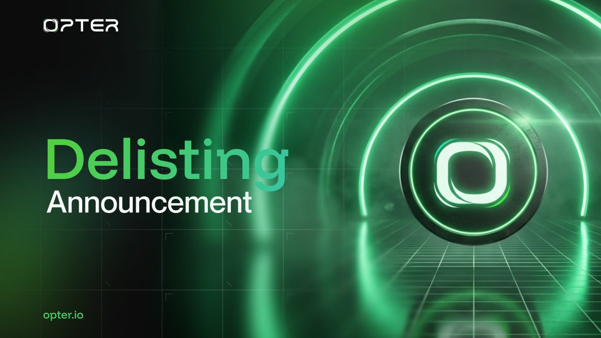 Opterdex's tweet photo. Delisting.

$SPK, $SAROS, $ENS, $MELANIA, $EIGEN, $PLUME will be delisted on 2025-12-24 08:00 (UTC). Please manage your positions accordingly. https://t.co/7blFLVC8fP