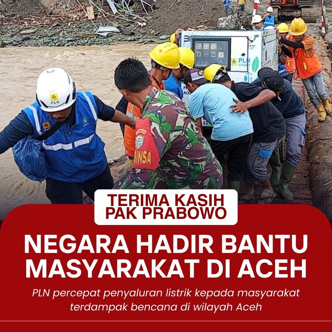 DiraSantosa's tweet photo. Makasih ya, Presiden Prabowo! Negara bener-bener hadir buat bantu warga Aceh yang terdampak bencana. Semangat, kita bareng-bareng bangkit! https://t.co/UuSTEICIPX