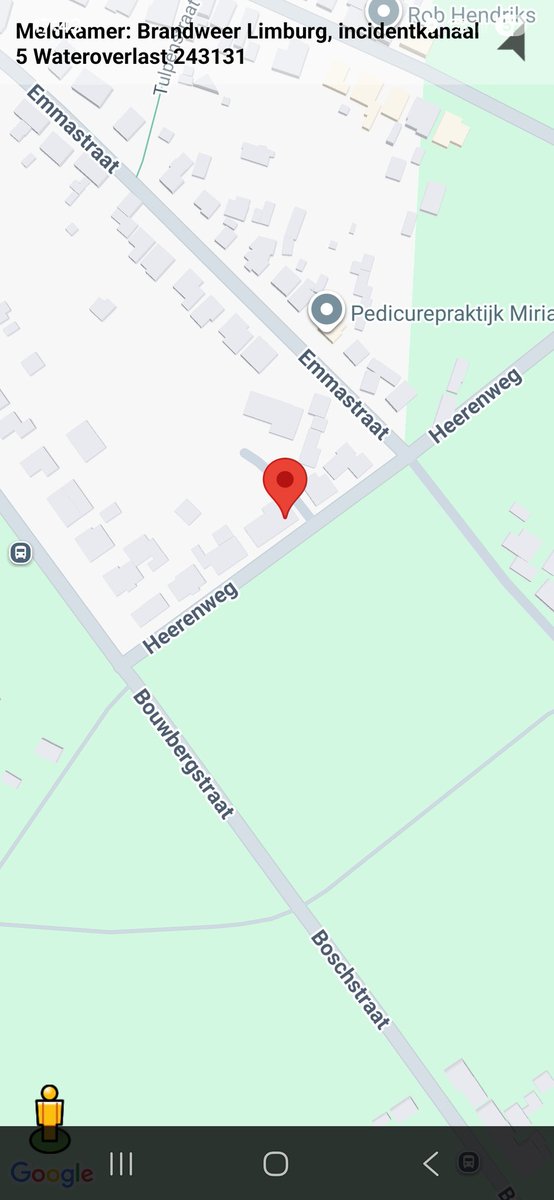 Wateroverlast in Schinveld