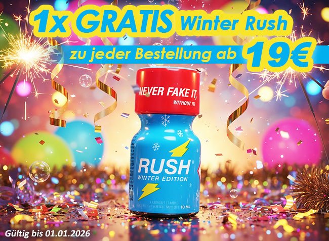 Für den ultimativen Spaß zu Hause, bekommst du ab 19 Euro Bestellwert ein Winter Rush gratis zu deiner Bestellung. Lass es zu Weihnachten mal richtig krachen!

🎄 Poppers-Shop.de 🎄

#poppersshop #froheweihnachten #winterrush #poppers
