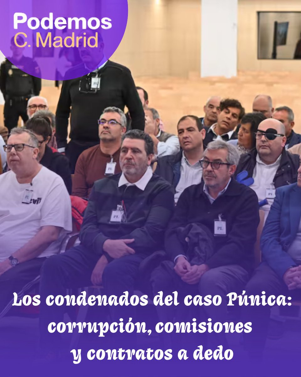 Caso Púnica: Granados, Marjaliza, Cifuentes, López Viejo, Martín Vasco… condenados por corrupción mientras todo esto pasa casi desapercibido. #Púnica #Corrupción #Madrid
