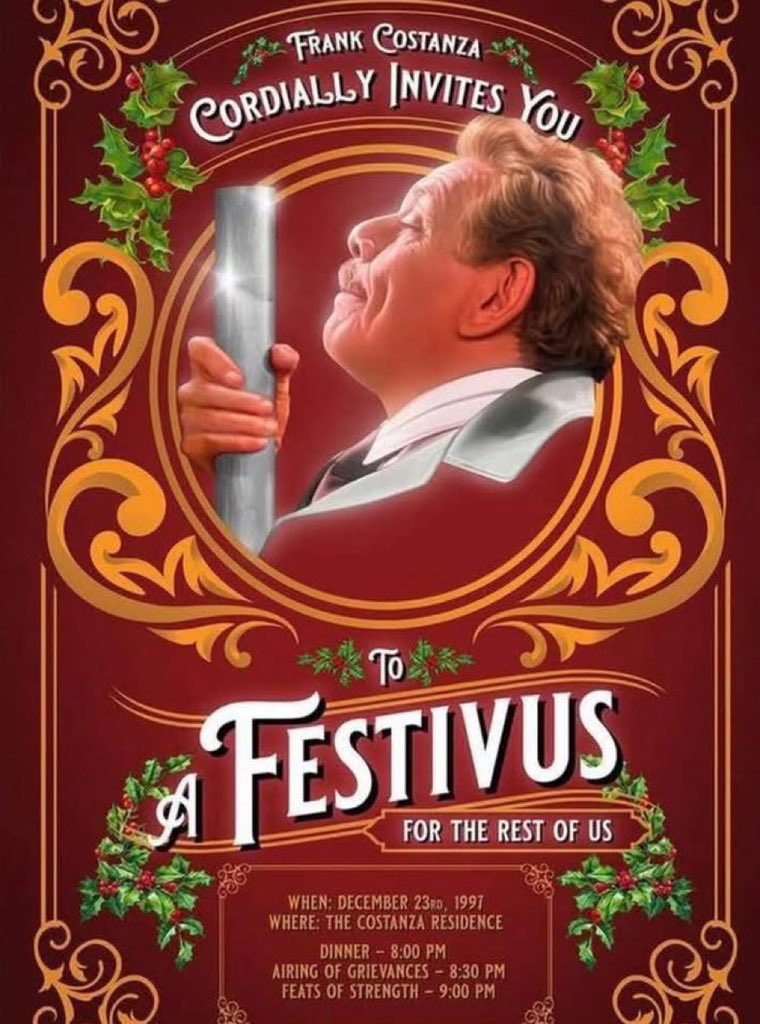 DirtyUbaseball's tweet photo. Happy Festivus! #Team14 https://t.co/qLC0as2QZ5
