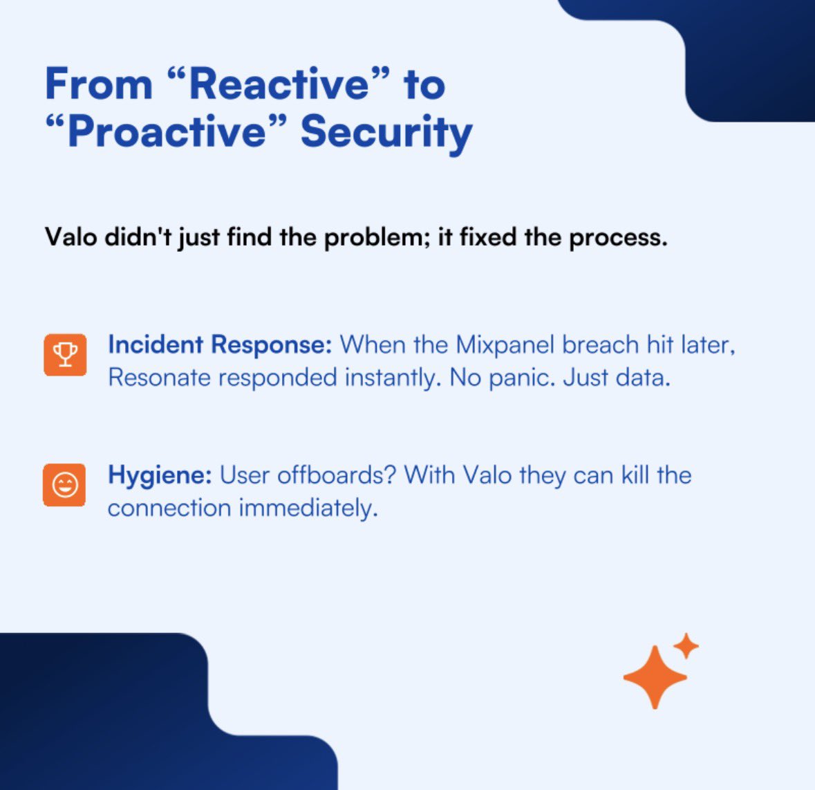 ValoSecurity's tweet photo. Working with Resonate, leading provider of consumer data from Reston Virginia, https://t.co/cNfWQ8w81W was able to help move from reactive to proactive approach for security, especially with access tokens, the latest threat vector in th Salesforce ecosystem 2/2 https://t.co/uBIVKdy182