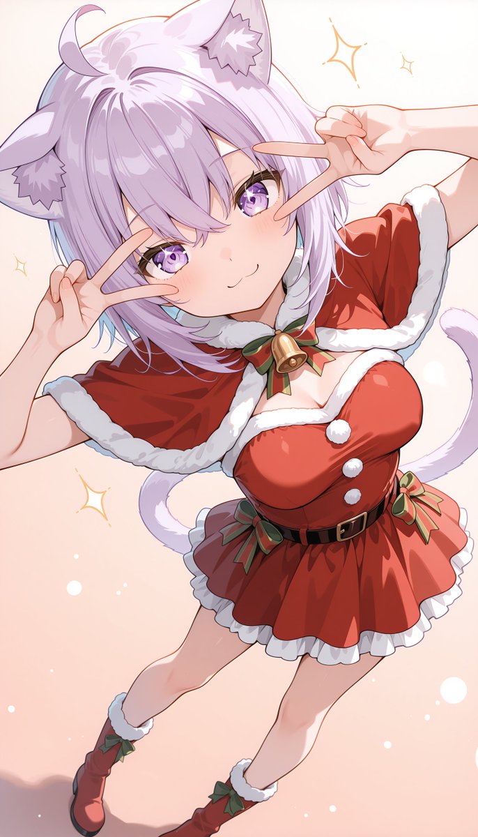 おかゆん🍙 猫又おかゆ Nekomata Okayu SFW anime-style AI illustration.