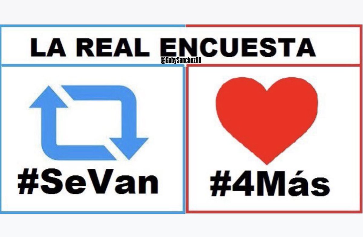 Según usted ¿el PRM sigue 4 más o SE VAN? 

¡Voten honorables voten! 🗳️